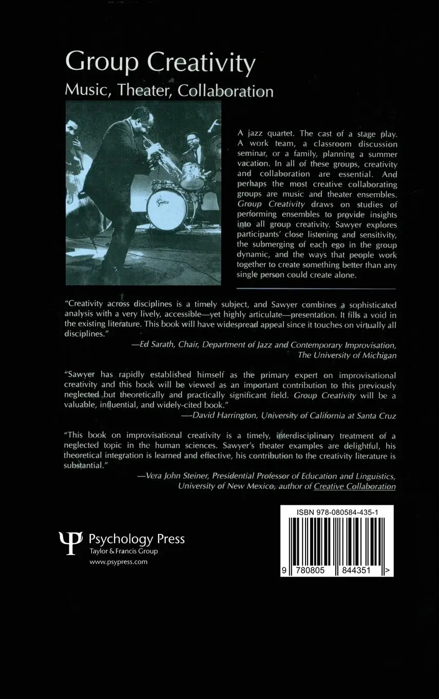 Rückseite: 9780805844351 | Group Creativity | Music, Theater, Collaboration | R. Keith Sawyer