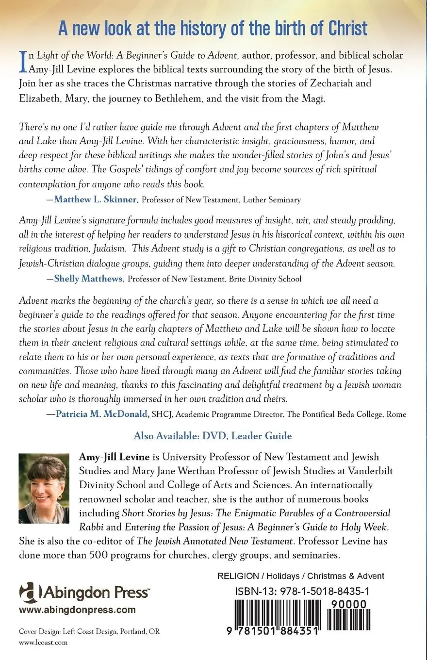 Rückseite: 9781501884351 | Light of the World | A Beginner's Guide to Advent | Amy-Jill Levine