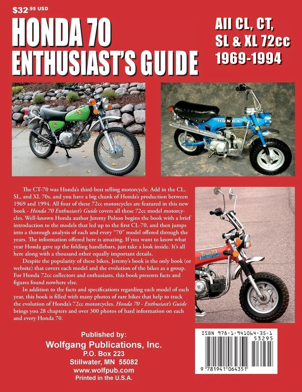 Rückseite: 9781941064351 | Honda 70 Enthusiast's Guide | Jeremy Polson | Taschenbuch | Englisch