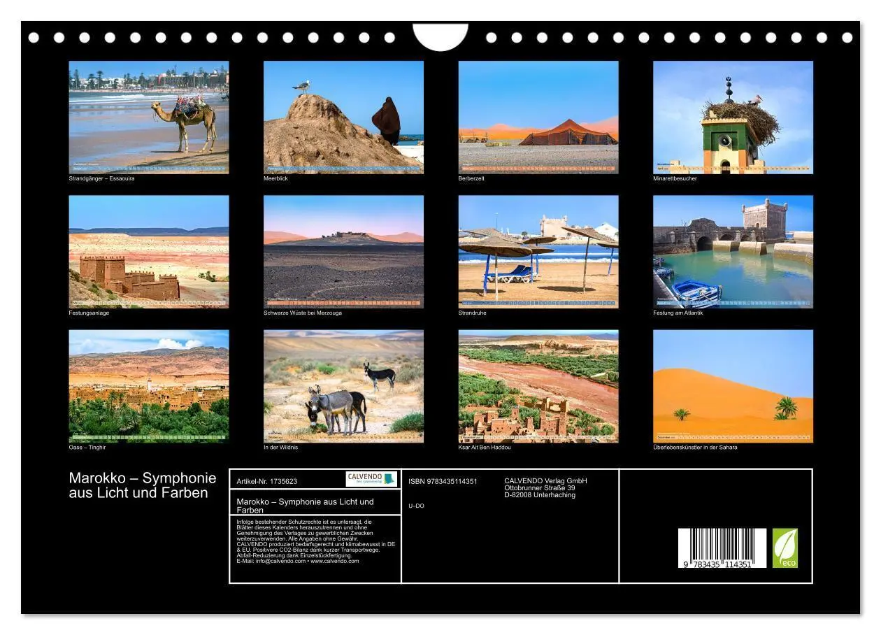 Bild: 9783435114351 | Marokko - Symphonie aus Licht und Farben (Wandkalender 2025 DIN A4...