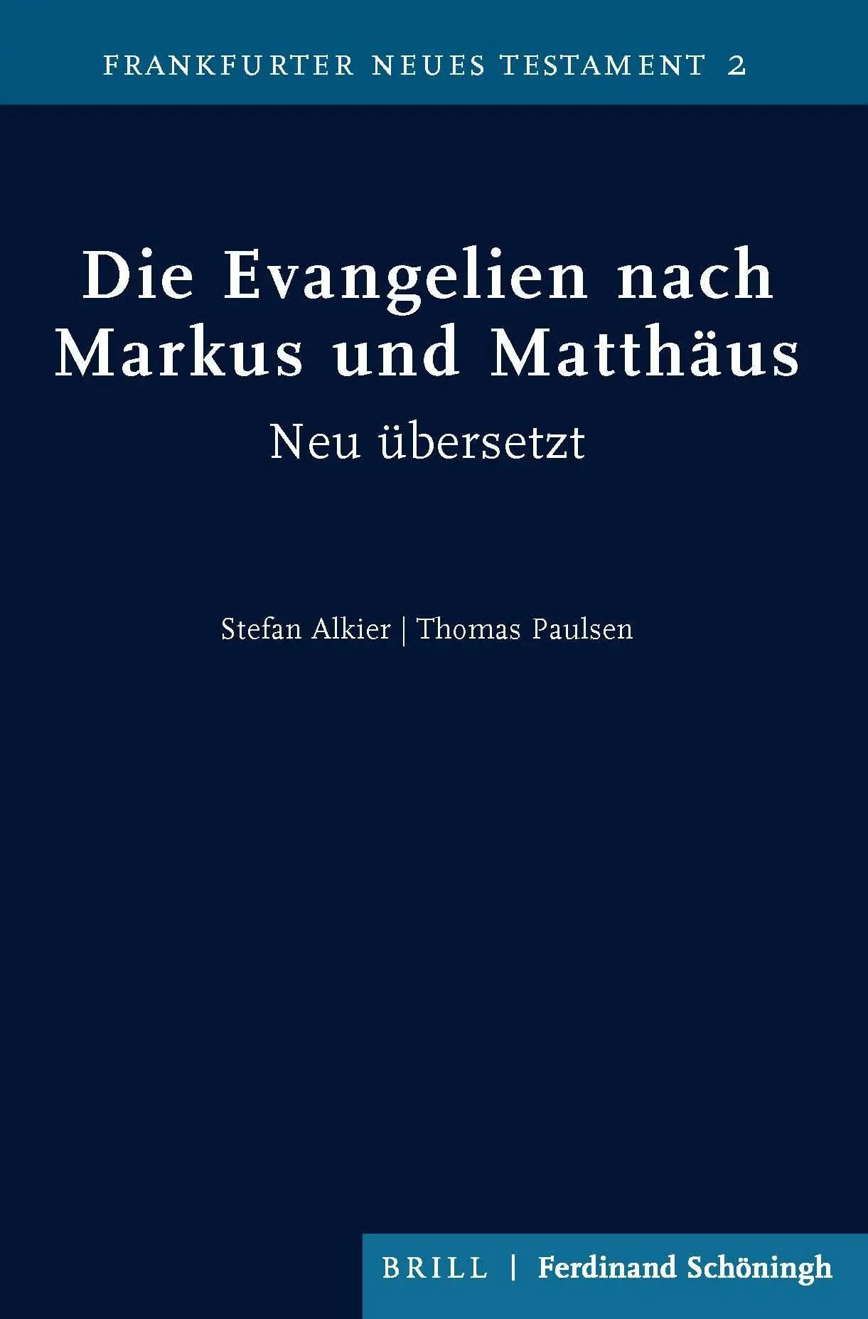 Cover: 9783506704351 | Die Evangelien nach Markus und Matthäus | Neu übersetzt | Buch | XII