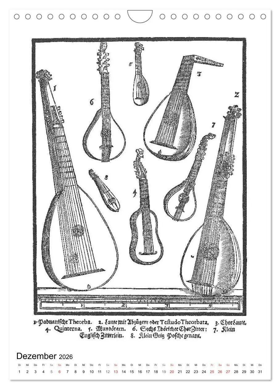 Bild: 9783516394351 | Michael Praetorius Syntagma Musicum (Wandkalender 2026 DIN A4...