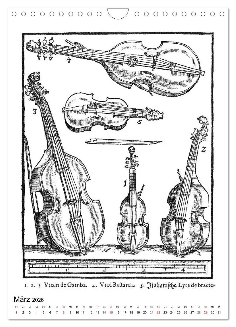 Bild: 9783516394351 | Michael Praetorius Syntagma Musicum (Wandkalender 2026 DIN A4...