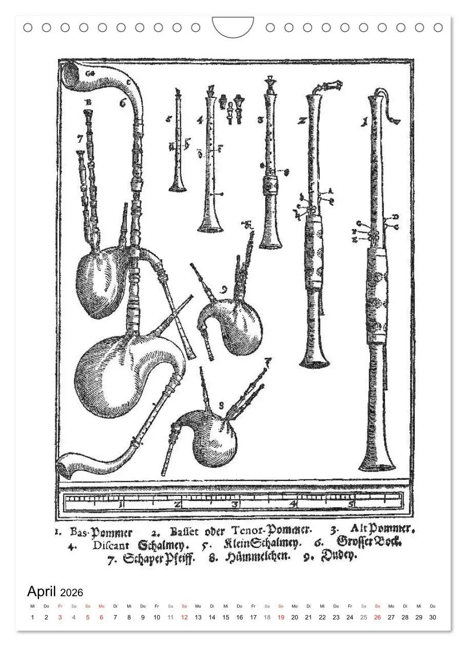 Bild: 9783516394351 | Michael Praetorius Syntagma Musicum (Wandkalender 2026 DIN A4...
