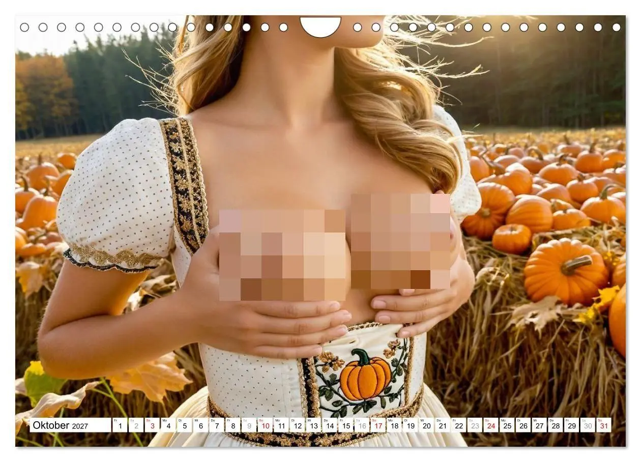 Bild: 9783516914351 | Holz vor der Hüttn - Frauen mit nackten Brüsten im Dirndl...