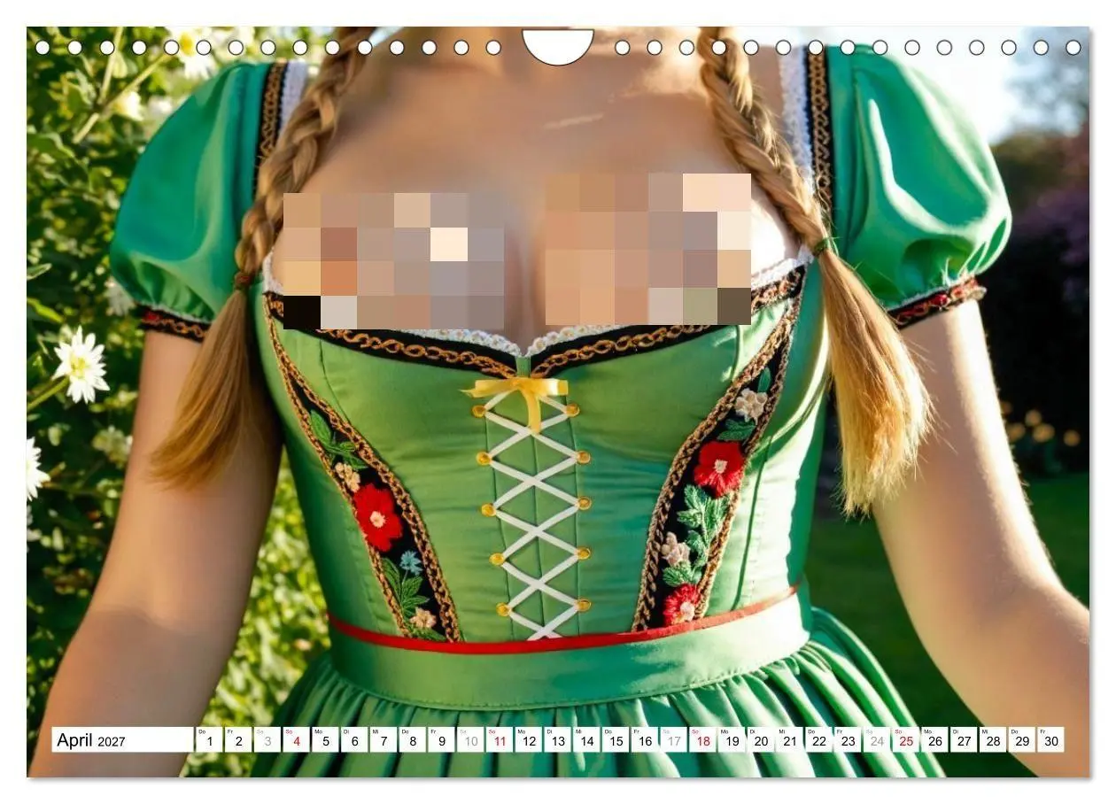 Bild: 9783516914351 | Holz vor der Hüttn - Frauen mit nackten Brüsten im Dirndl...