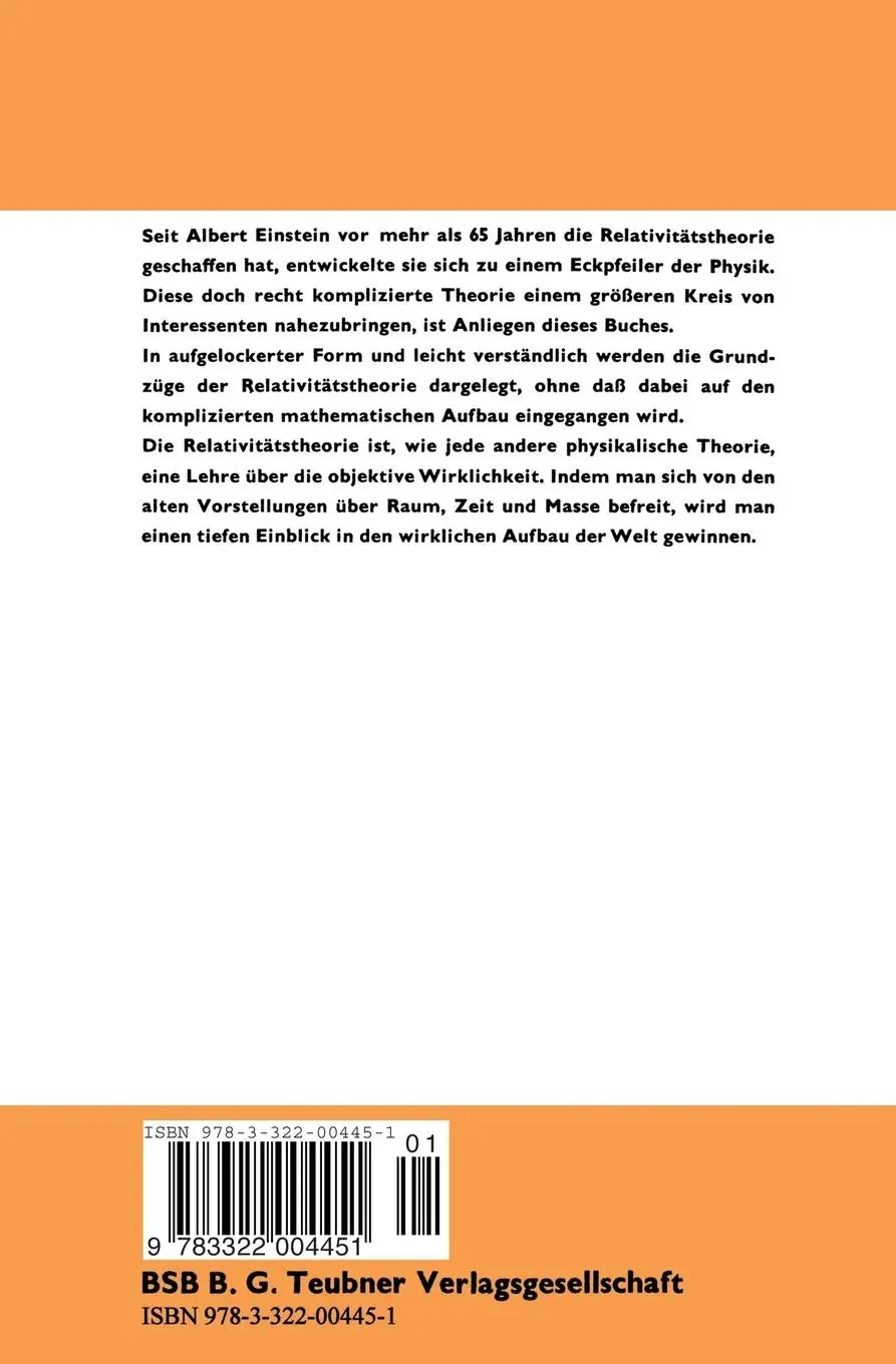 Rückseite: 9783322004451 | Was ist die Relativitätstheorie? | Juri B. Rumer | Taschenbuch | 64 S.
