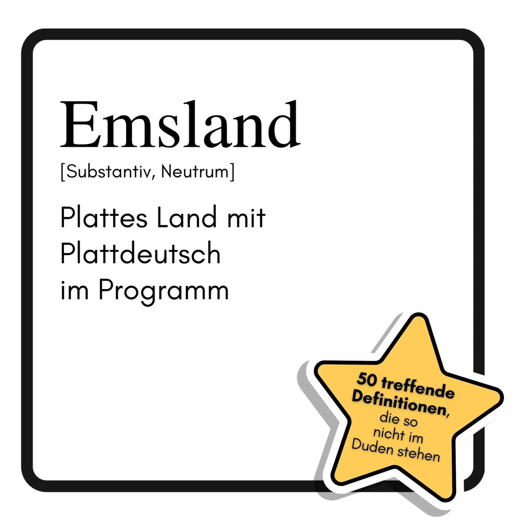 Cover: 9783695344451 | Emsland | Plattes Land mit Plattdeutsch im Programm | Zimmermann