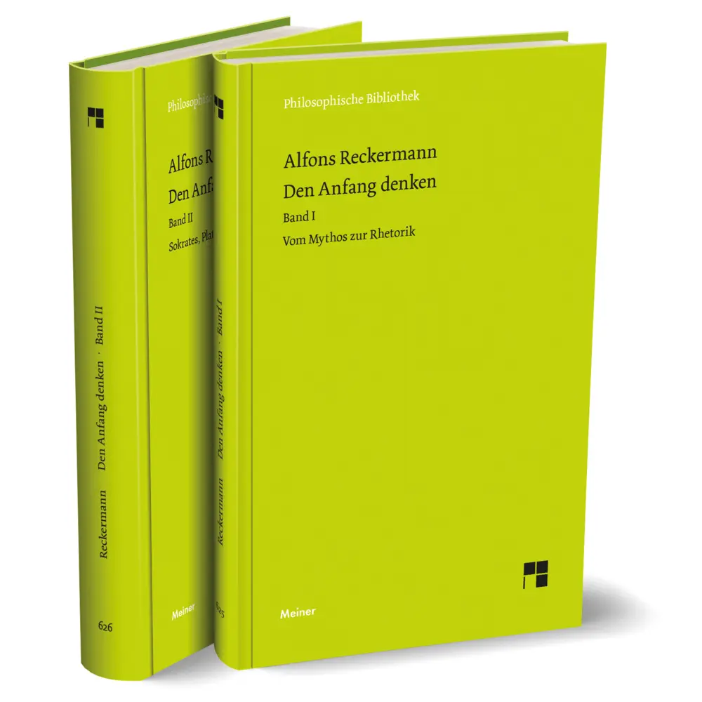 Cover: 9783787344451 | Den Anfang denken Bände I-II (Set) | Alfons Reckermann | Buch | 592 S.