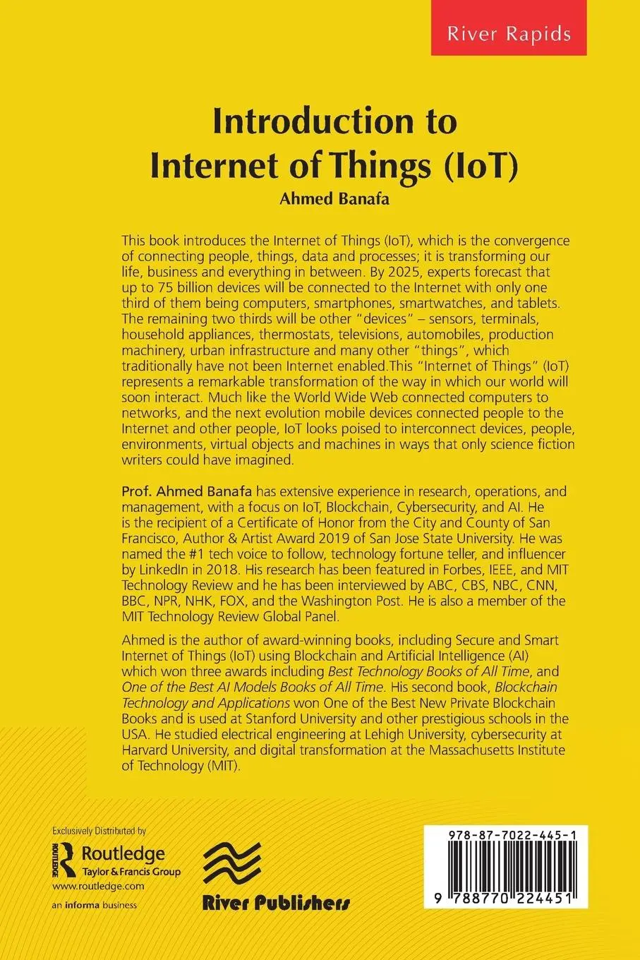 Rückseite: 9788770224451 | Introduction to Internet of Things (IoT) | Ahmed Banafa | Taschenbuch