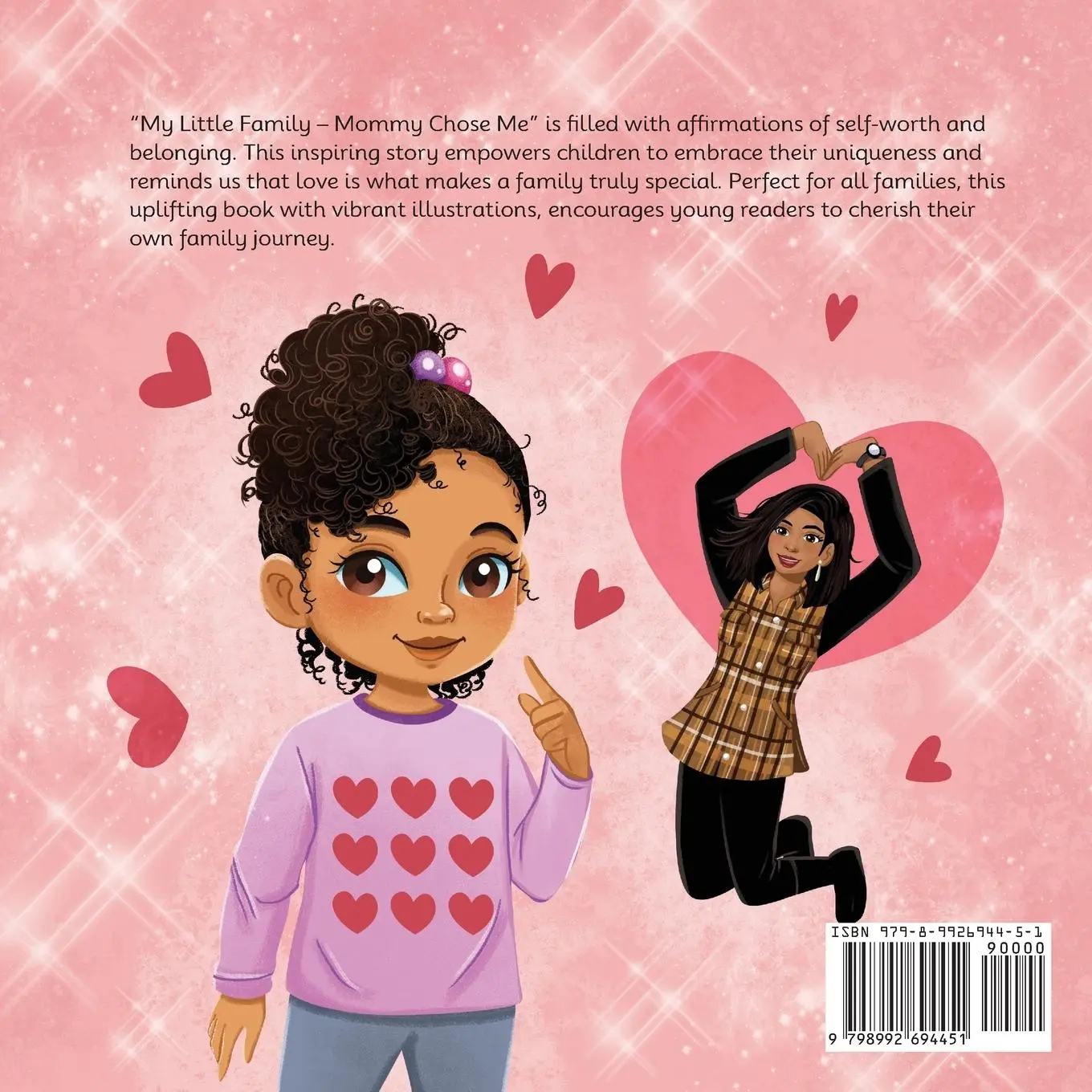 Rückseite: 9798992694451 | My Little Family | Mommy Chose Me | Alisia A Keeling | Taschenbuch
