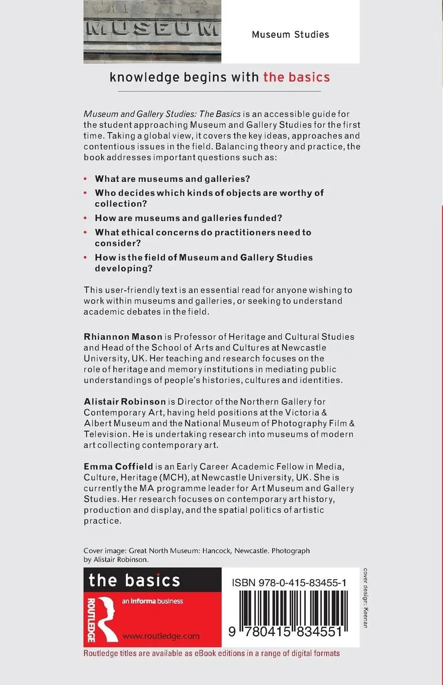 Rückseite: 9780415834551 | Museum and Gallery Studies | The Basics | Rhiannon Mason (u. a.)