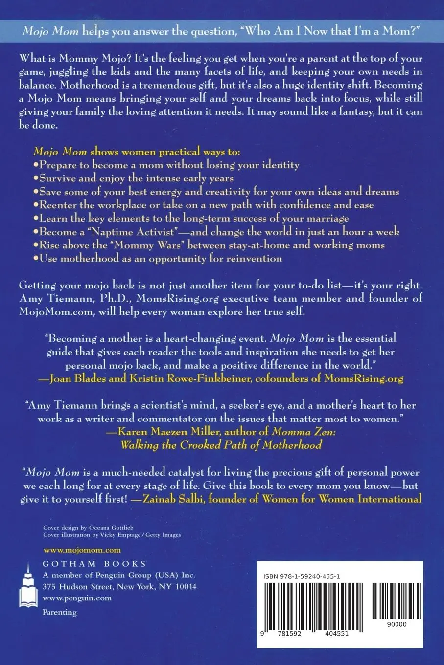 Rückseite: 9781592404551 | Mojo Mom | Nurturing Your Self While Raising a Family | Amy Tiemann