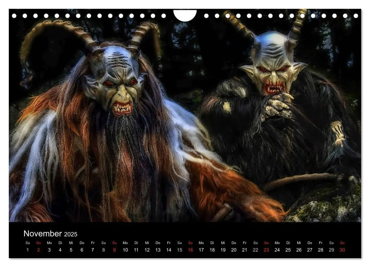 Bild: 9783435574551 | Perchten und Krampusse im Voralpenland (Wandkalender 2025 DIN A4...