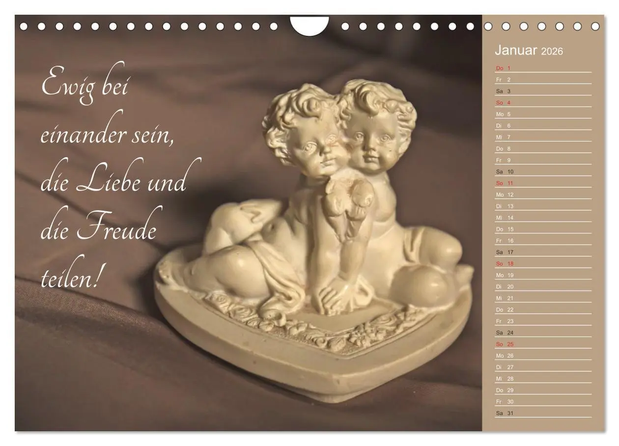 Bild: 9783457974551 | Engel - Die Worte der Liebe (Wandkalender 2026 DIN A4 quer),...