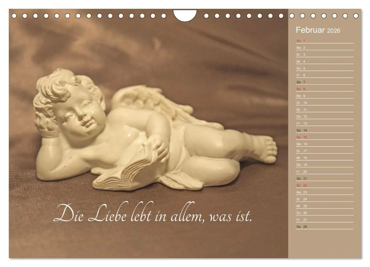 Bild: 9783457974551 | Engel - Die Worte der Liebe (Wandkalender 2026 DIN A4 quer),...