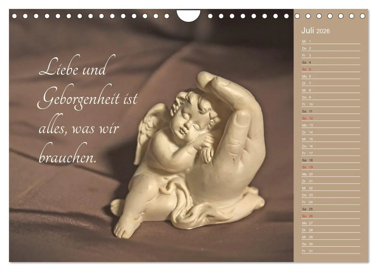Bild: 9783457974551 | Engel - Die Worte der Liebe (Wandkalender 2026 DIN A4 quer),...