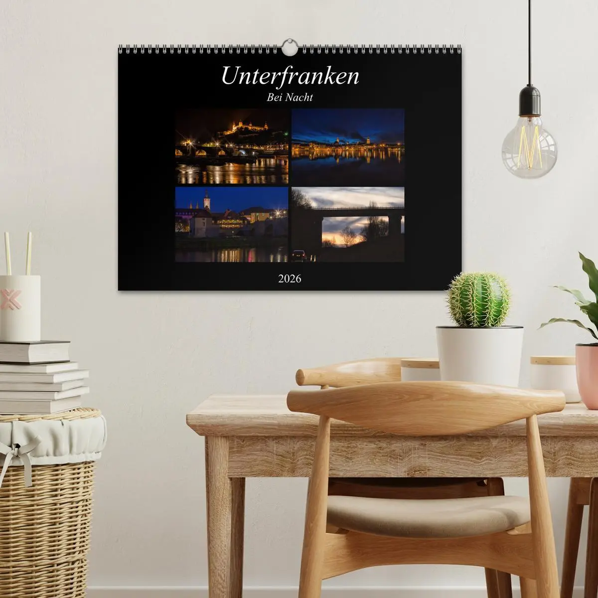 Bild: 9783516064551 | Unterfranken bei Nacht (Wandkalender 2026 DIN A3 quer), CALVENDO...