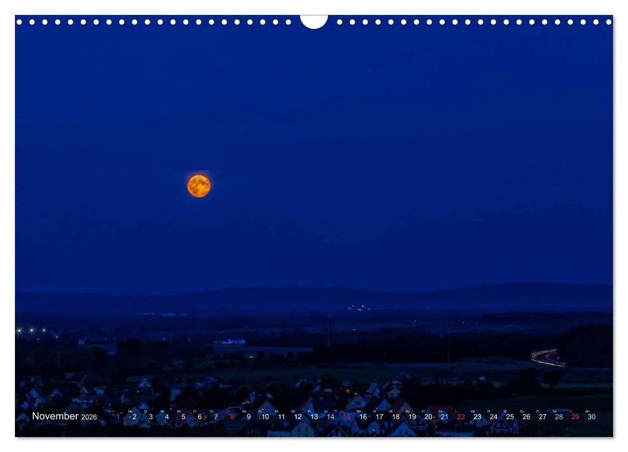 Bild: 9783516064551 | Unterfranken bei Nacht (Wandkalender 2026 DIN A3 quer), CALVENDO...