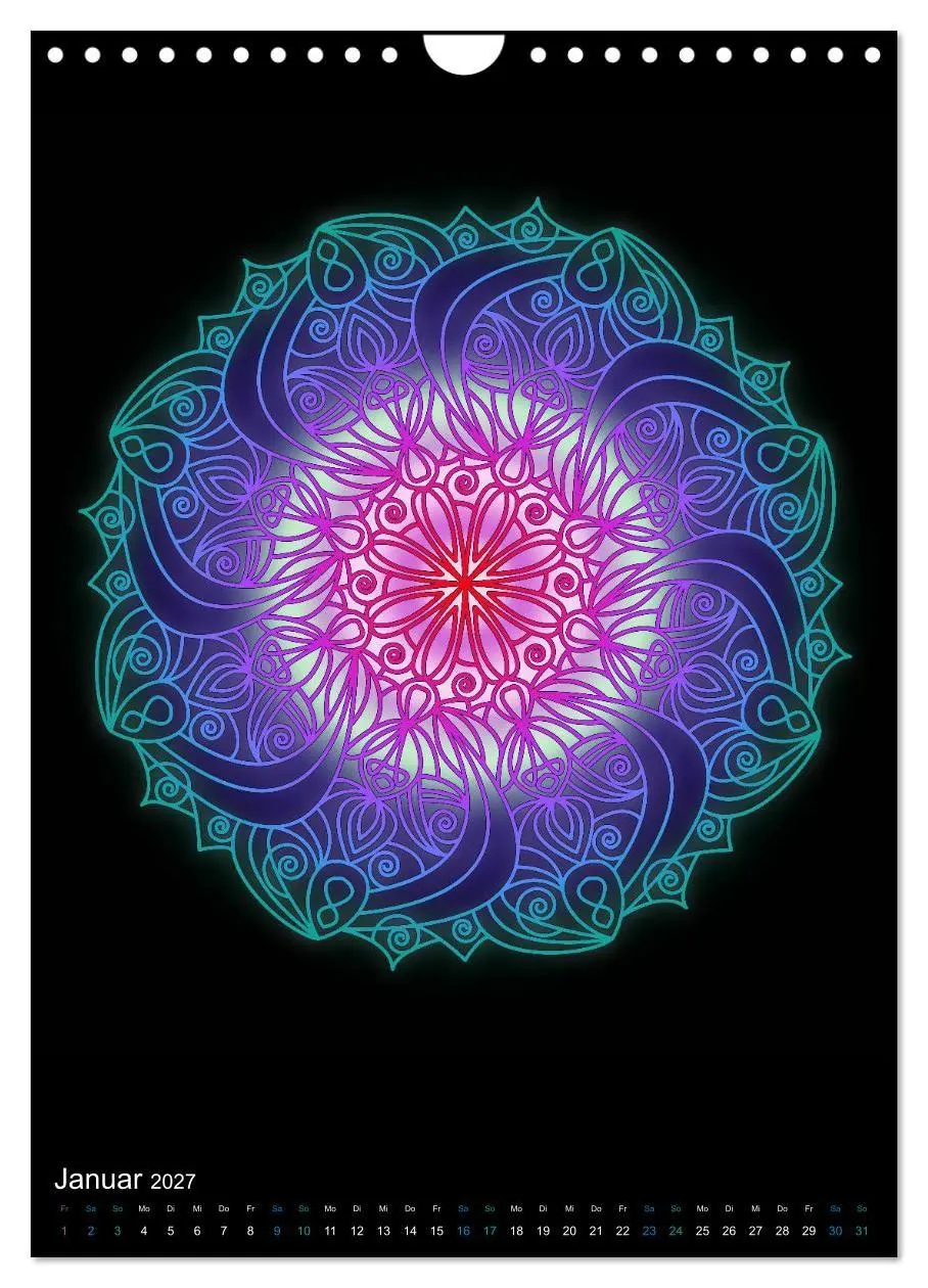 Bild: 9783569604551 | Mandala-Kalender 2027 (Wandkalender 2027 DIN A4 hoch), CALVENDO...
