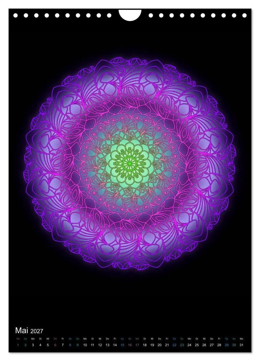 Bild: 9783569604551 | Mandala-Kalender 2027 (Wandkalender 2027 DIN A4 hoch), CALVENDO...