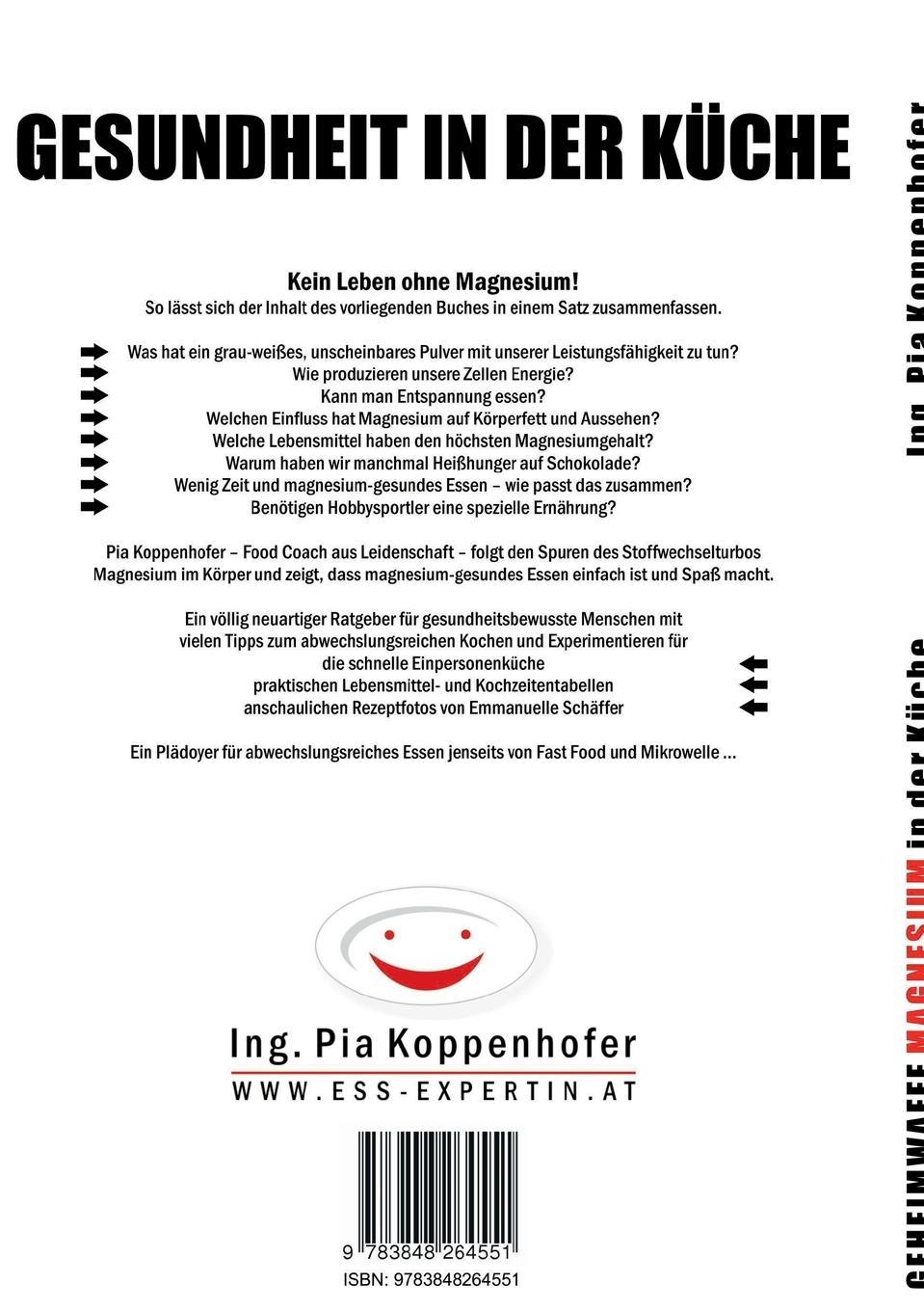 Rückseite: 9783848264551 | Geheimwaffe Magnesium in der Küche | Pia Koppenhofer | Taschenbuch