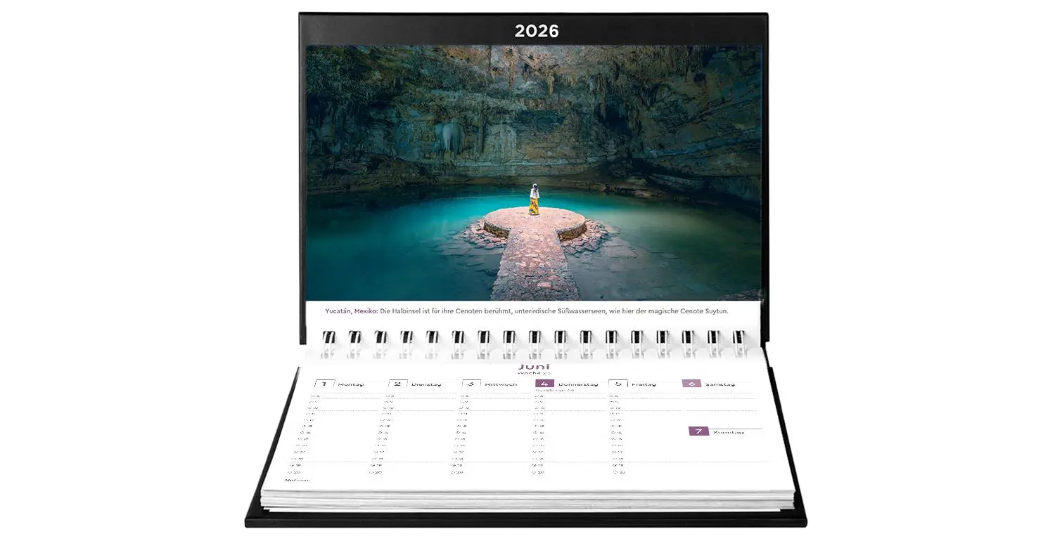Bild: 9783965914551 | Orte voller Magie - KUNTH Tischkalender 2026 | Kalender | 54 S. | 2026