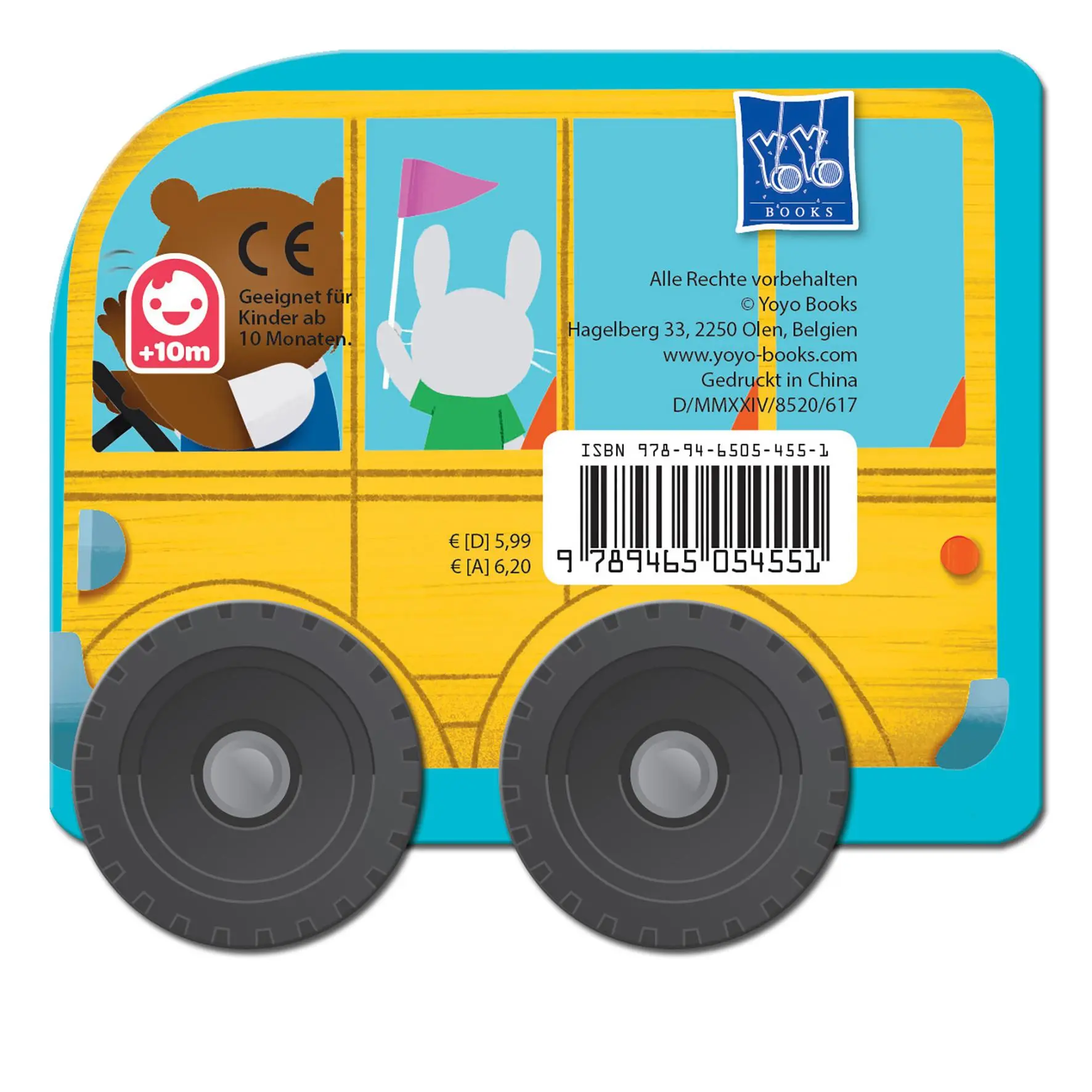 Rückseite: 9789465054551 | Mein kleines Räderbuch - Der Bus | Buch | 8 S. | Deutsch | 2025