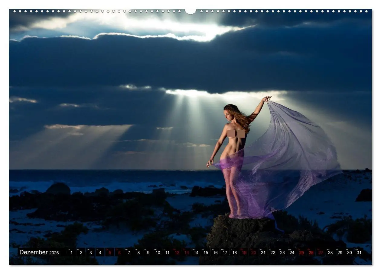 Bild: 9783457654651 | Akt an wilden Meeresküsten (hochwertiger Premium Wandkalender 2026...