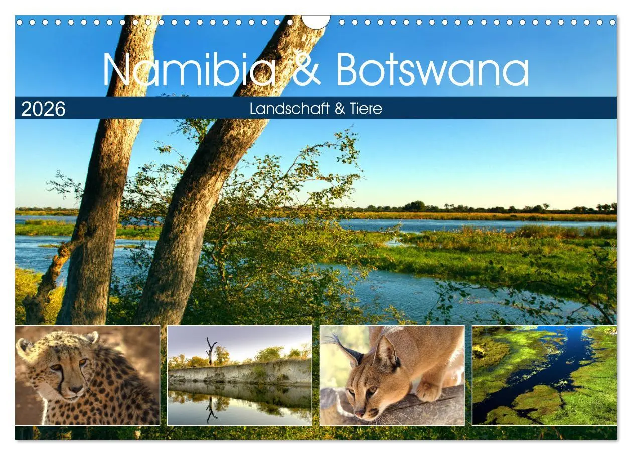 Cover: 9783457724651 | Namibia &amp; Botswana (Wandkalender 2026 DIN A3 quer), CALVENDO...