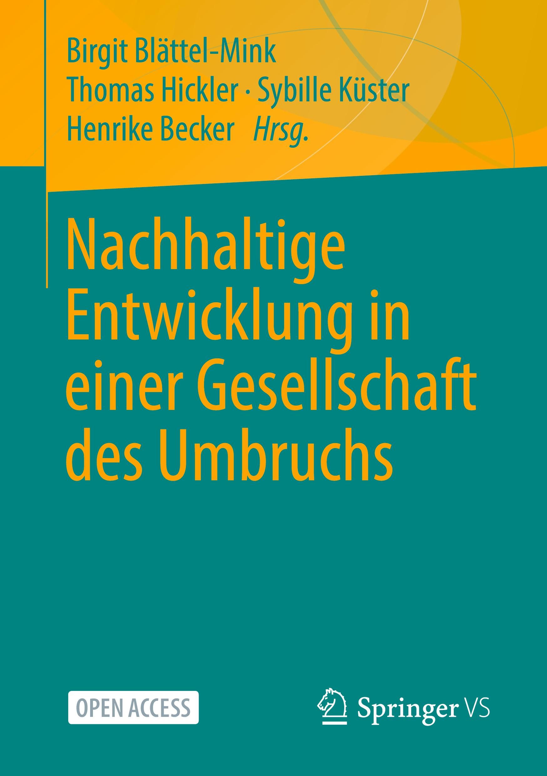 Cover: 9783658314651 | Nachhaltige Entwicklung in einer Gesellschaft des Umbruchs | Buch | xv