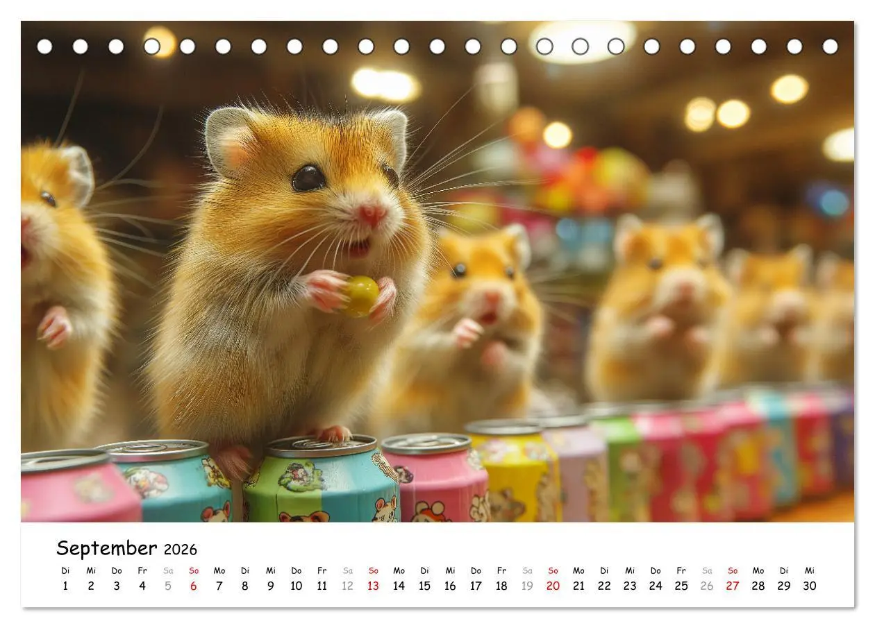 Bild: 9783457334751 | Hamster im Freizeitpark - Lustiger Kalender mit Jahrmarkt-Motiven...