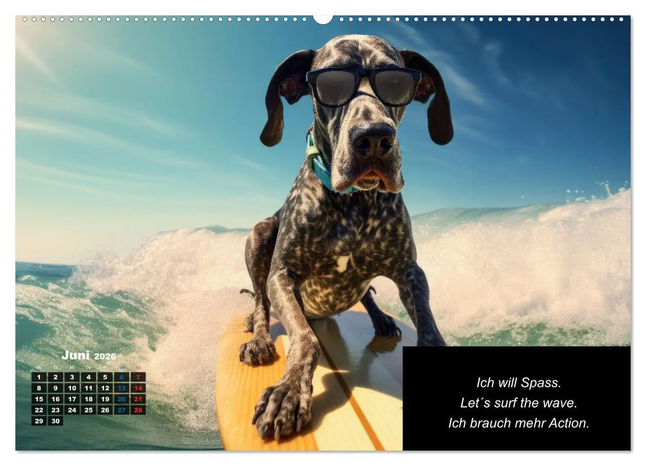 Bild: 9783457404751 | Der humoristische Dogge Kalender (Wandkalender 2026 DIN A2 quer),...