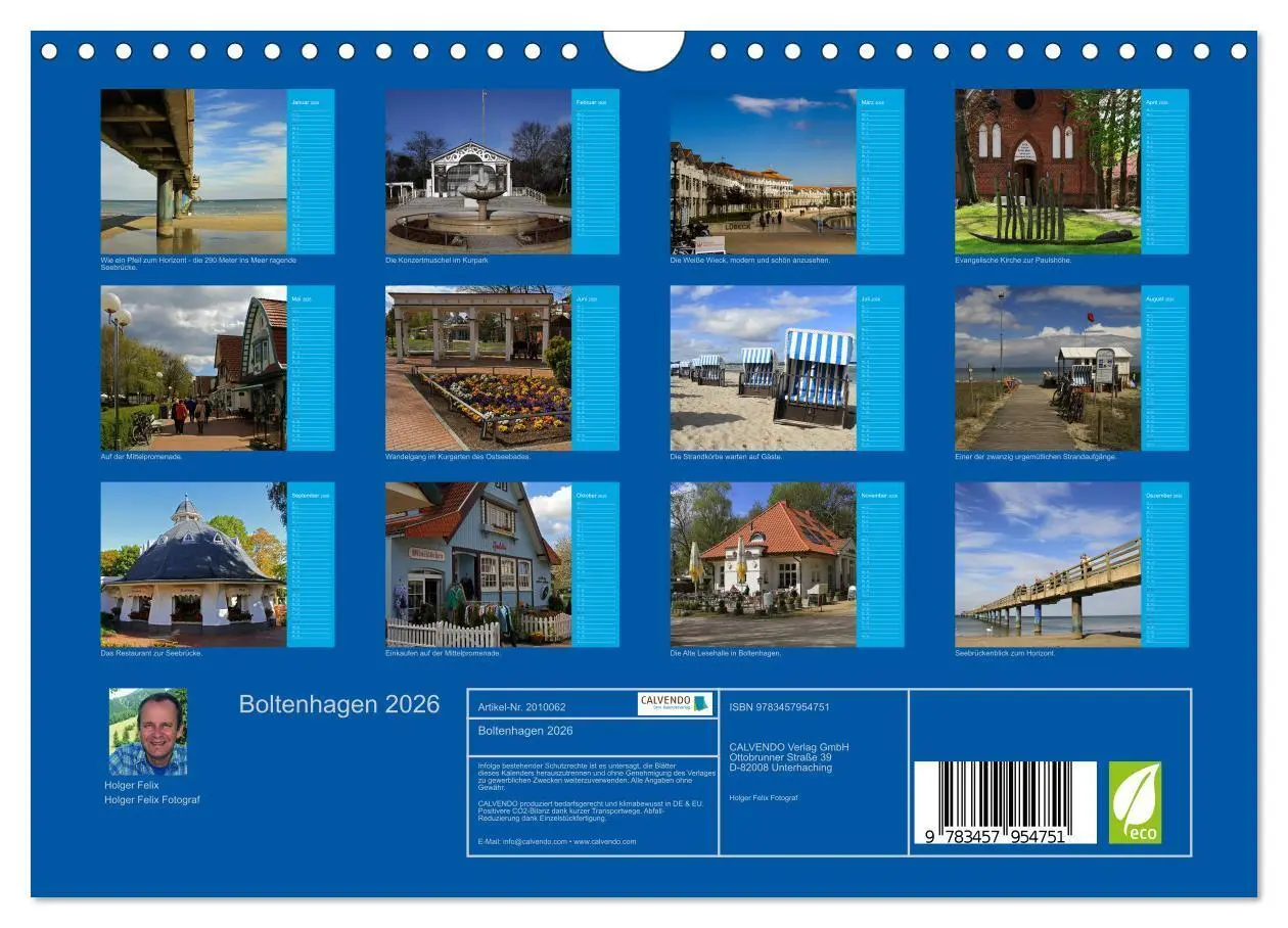 Bild: 9783457954751 | Boltenhagen 2026 (Wandkalender 2026 DIN A4 quer), CALVENDO...