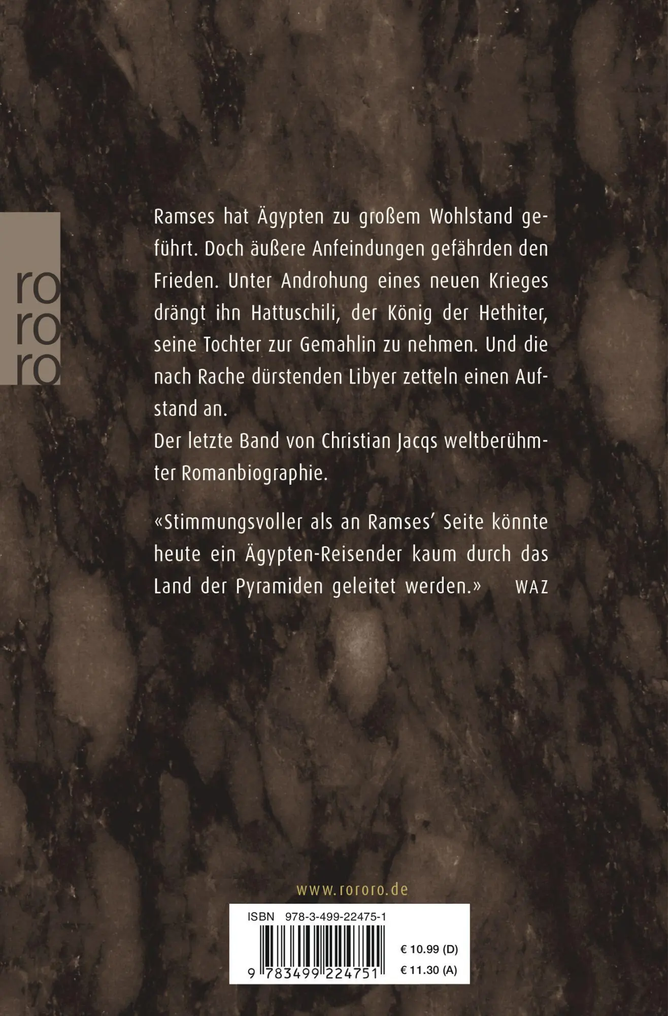 Rückseite: 9783499224751 | Ramses: Im Schatten der Akazie | Christian Jacq | Taschenbuch | Ramses