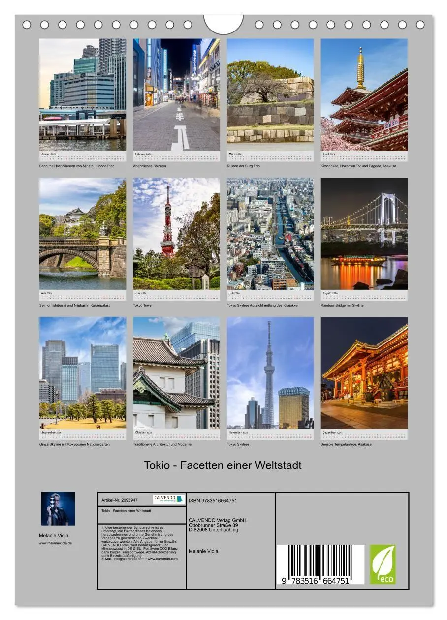 Bild: 9783516664751 | Tokio - Facetten einer Weltstadt (Wandkalender 2026 DIN A4 hoch),...