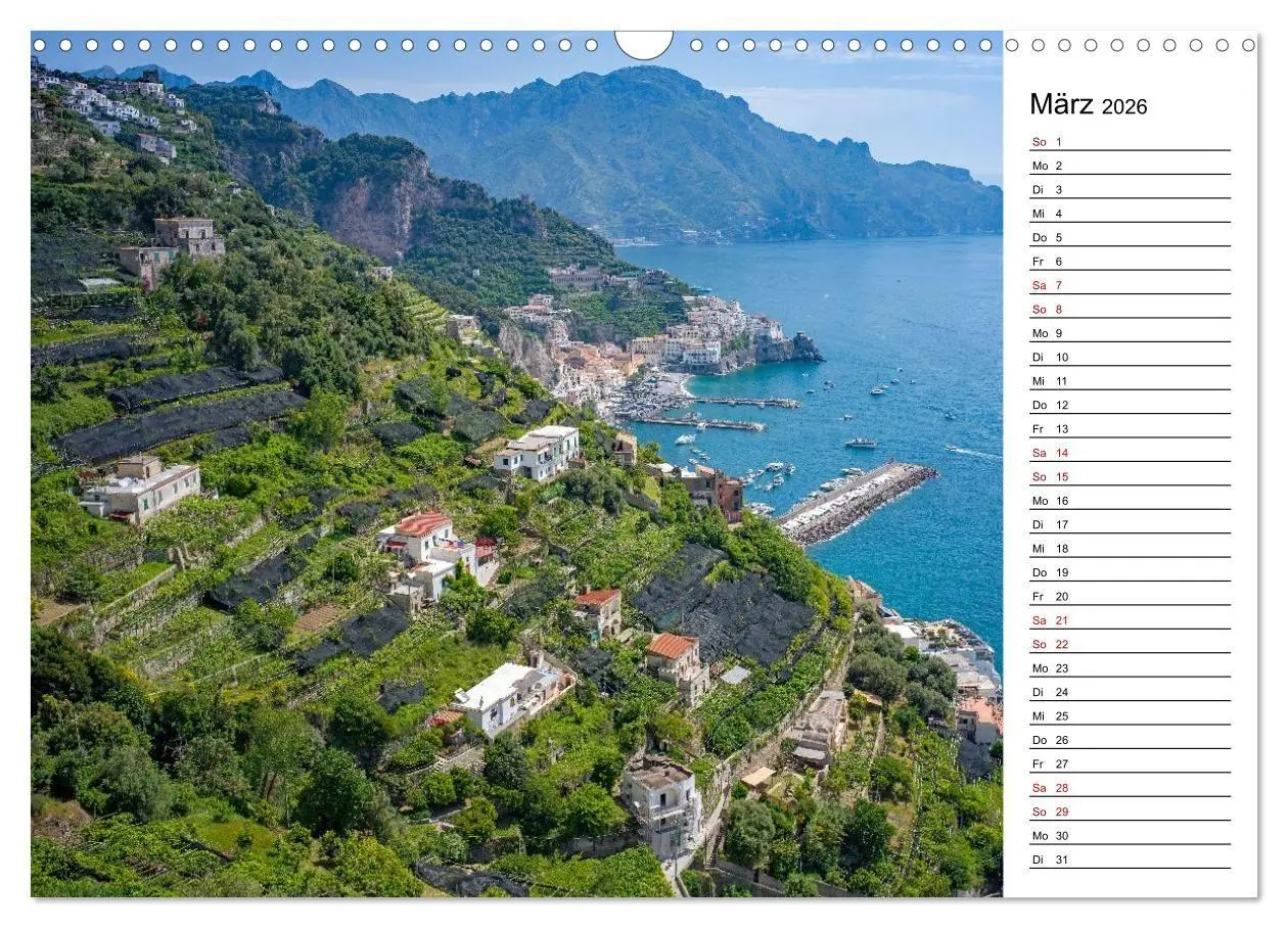Bild: 9783516734751 | Amalfiküste - Der Planer (Wandkalender 2026 DIN A3 quer), CALVENDO...