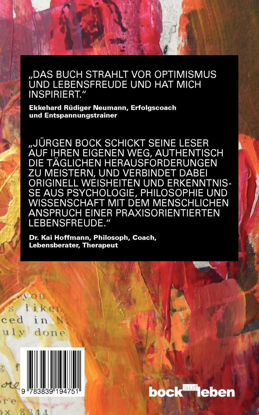 Rückseite: 9783839194751 | Bock auf Leben ! | Jürgen Bock | Taschenbuch | Paperback | 88 S.