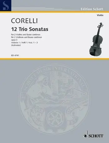 Cover: 9790001054751 | Triosonaten(12) 1 Op.3 | Arcangelo Corelli | Buch | Schott Music