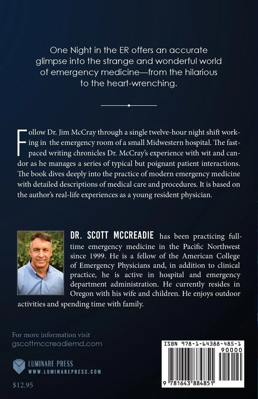 Rückseite: 9781643884851 | One Night in the ER | G. Scott McCreadie | Taschenbuch | Englisch