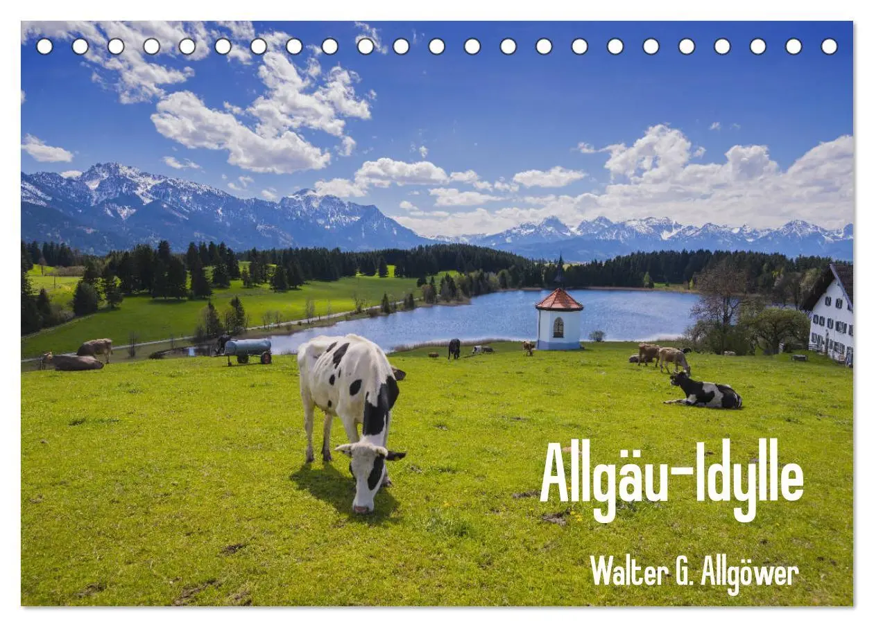 Cover: 9783457874851 | Allgäu-Idylle (Tischkalender 2026 DIN A5 quer), CALVENDO...