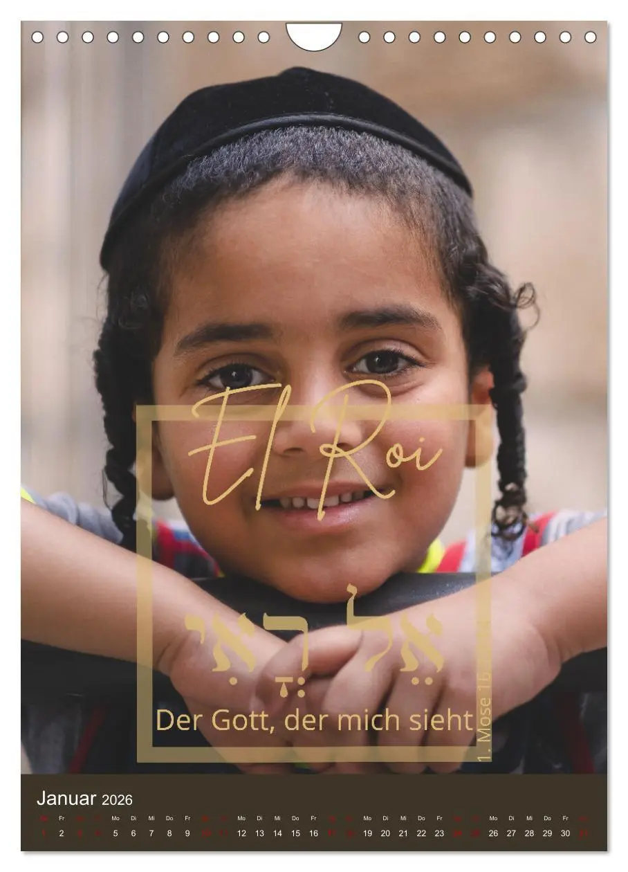 Bild: 9783516344851 | Israel und hebräische Namen Gottes (Wandkalender 2026 DIN A4 hoch),...