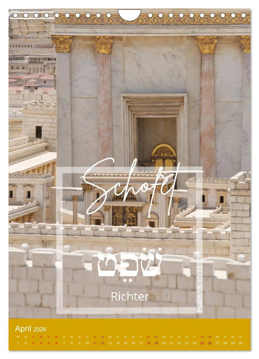 Bild: 9783516344851 | Israel und hebräische Namen Gottes (Wandkalender 2026 DIN A4 hoch),...