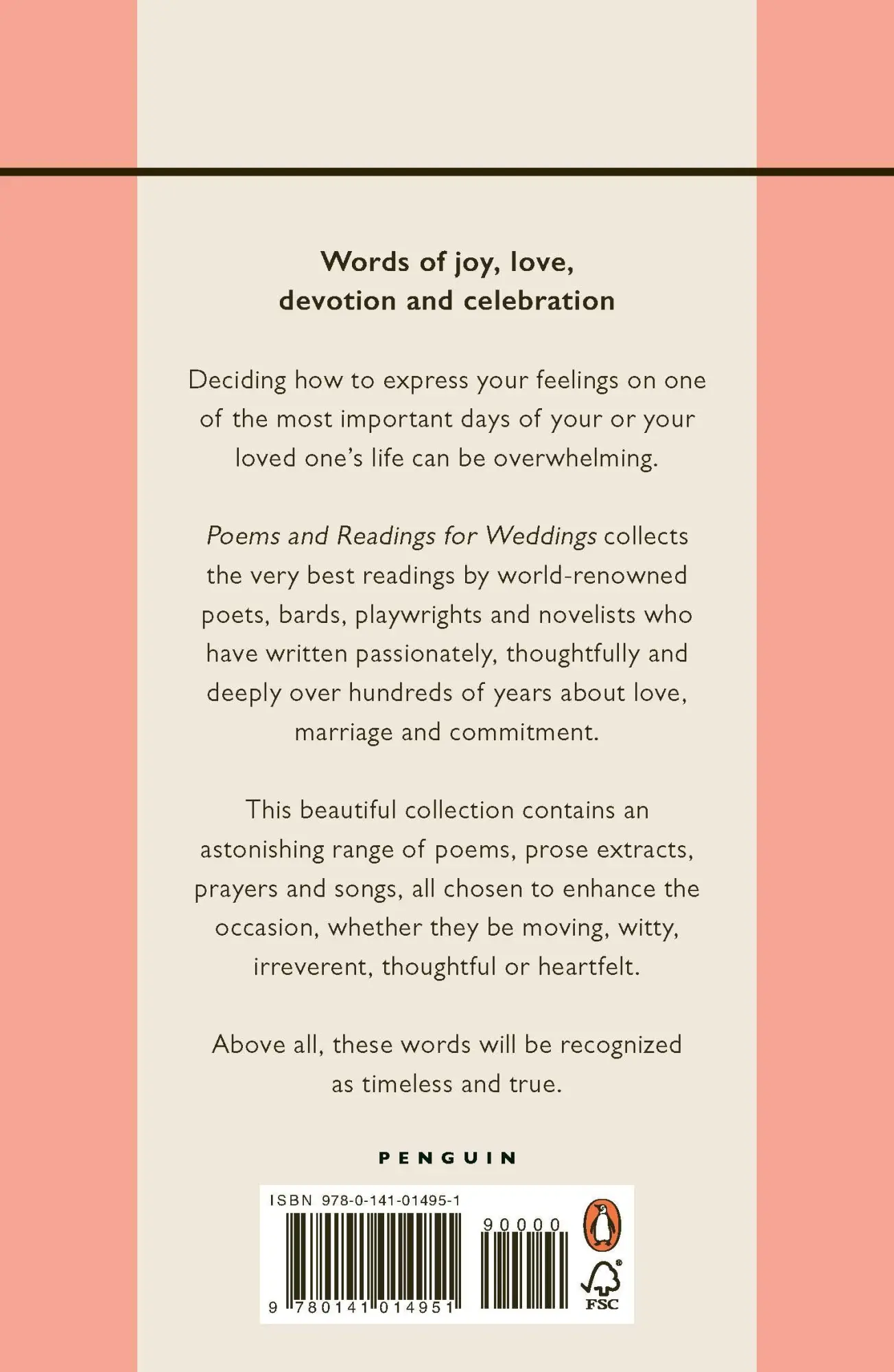 Rückseite: 9780141014951 | Poems and Readings for Weddings | Julia Watson | Taschenbuch | 2004