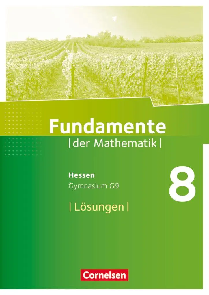 Cover: 9783060084951 | Fundamente der Mathematik 8. Schuljahr - Hessen - Lösungen zum...