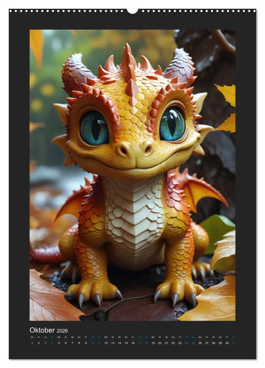Bild: 9783516264951 | Verzauberte Drachen: Ein Jahr voll kleiner Wunder! (hochwertiger...