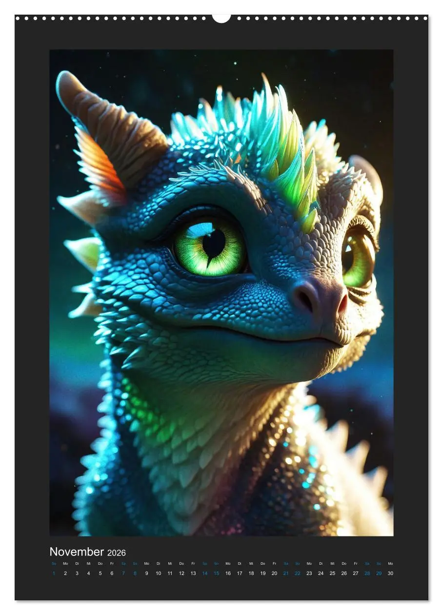 Bild: 9783516264951 | Verzauberte Drachen: Ein Jahr voll kleiner Wunder! (hochwertiger...