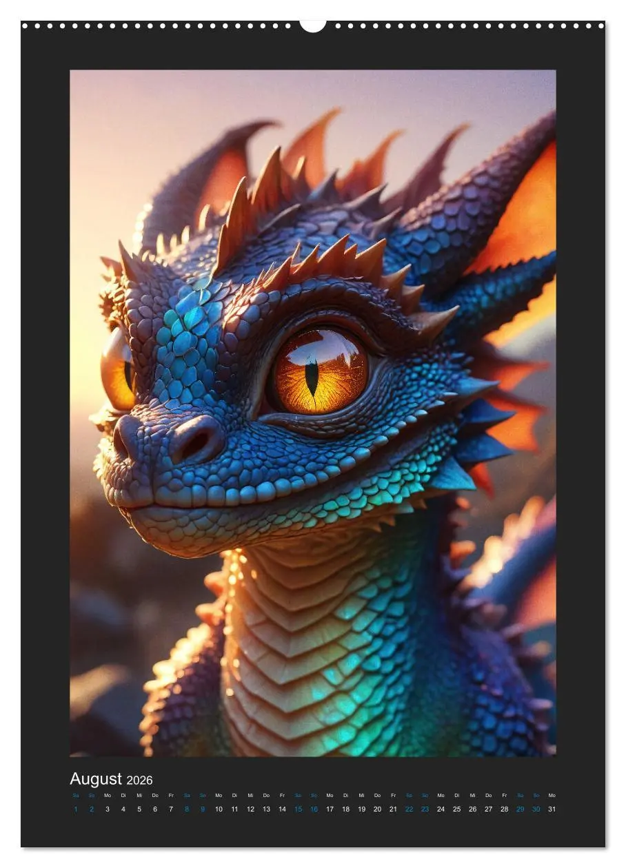 Bild: 9783516264951 | Verzauberte Drachen: Ein Jahr voll kleiner Wunder! (hochwertiger...