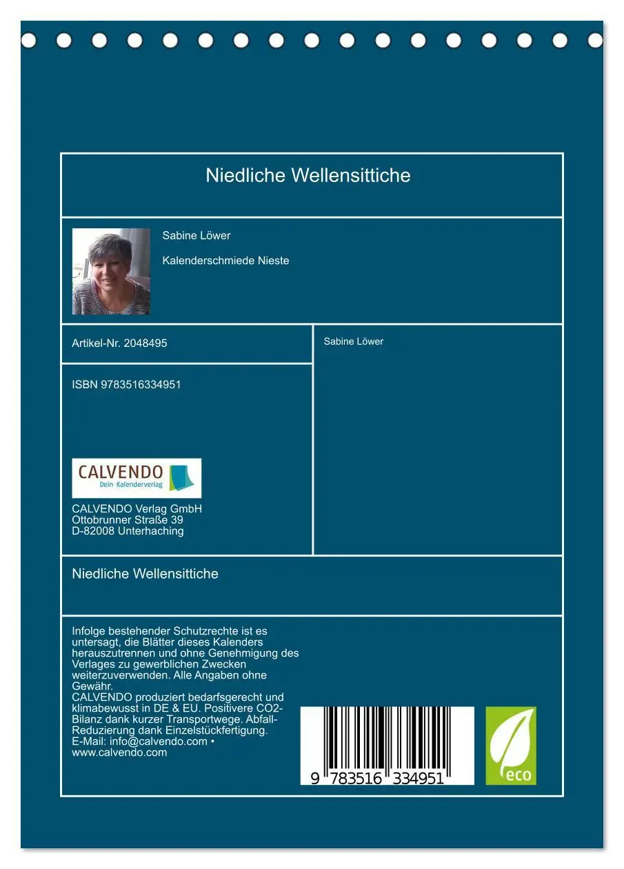 Bild: 9783516334951 | Niedliche Wellensittiche (Tischkalender 2026 DIN A5 hoch), CALVENDO...