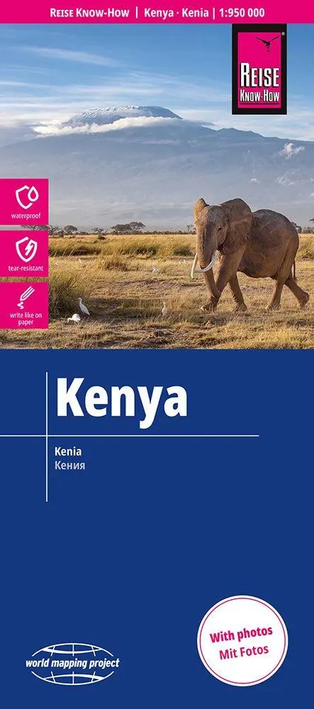 Cover: 9783831774951 | Reise Know-How Landkarte Kenia / Kenya (1:950.000) | (Land-)Karte
